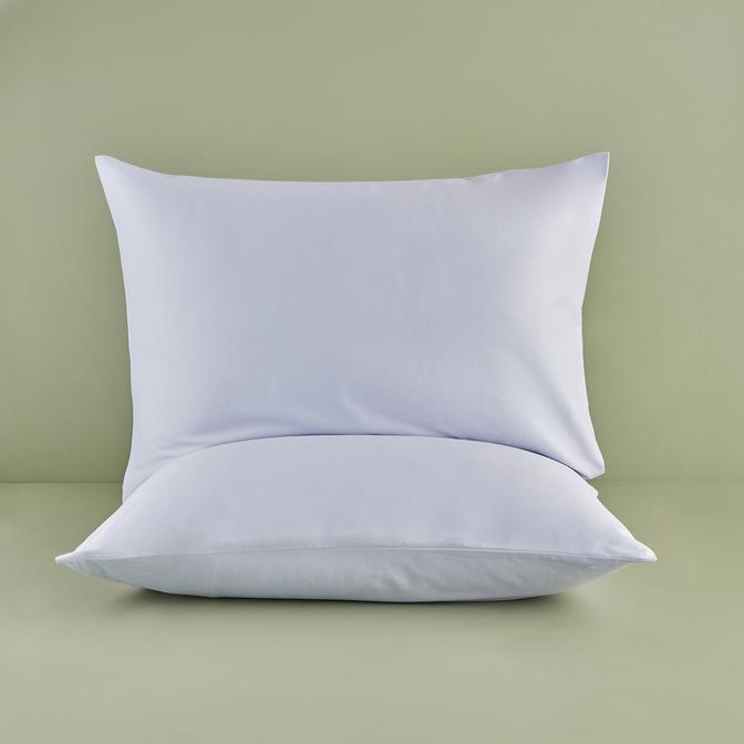 %100 Pamuk Ranforce Basic Yastık Kılıfı 2'li Açık Mavi (50x70 cm)