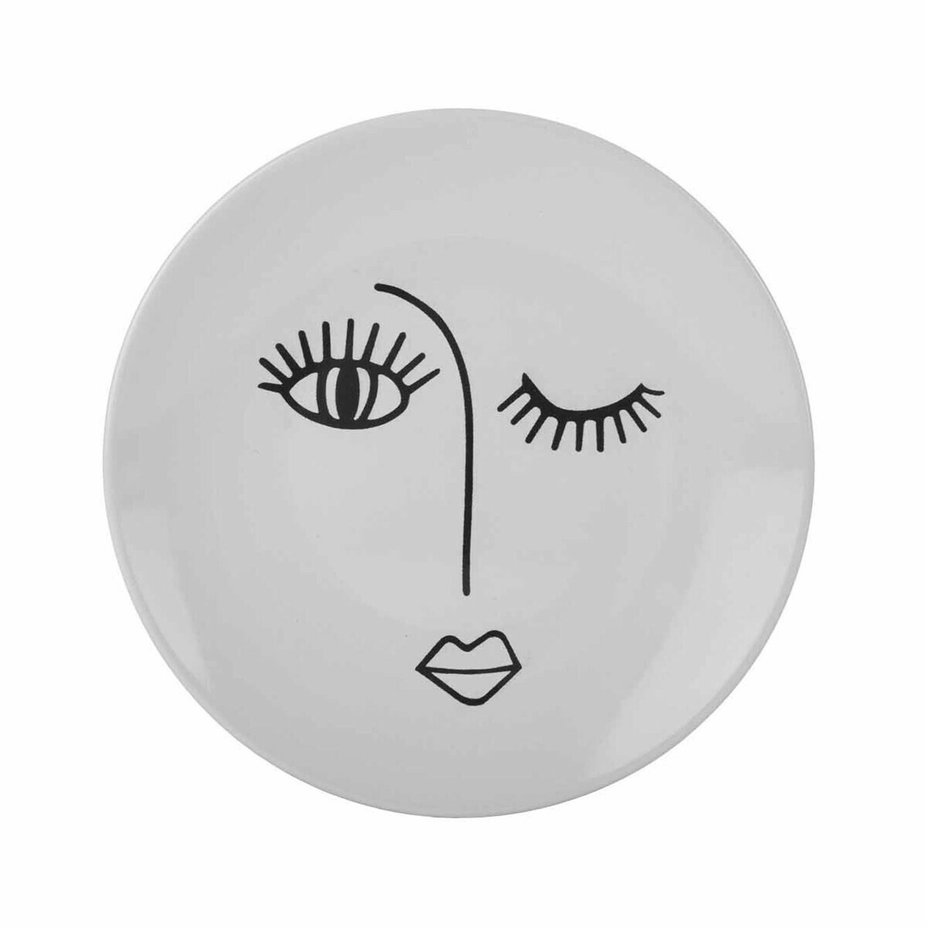 Face Stoneware Pasta Tabağı 6'lı Beyaz (21 cm)