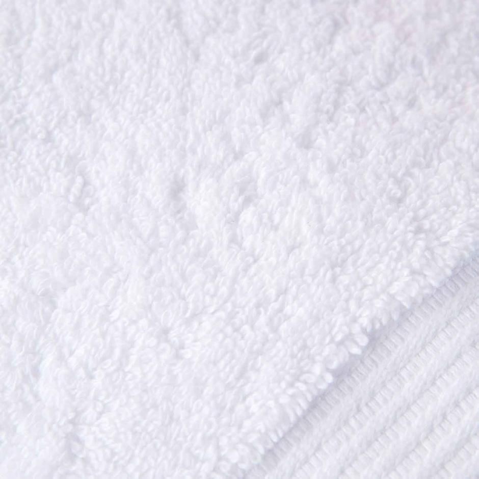 %100 Pamuk Premium 3′lü Havlu Seti Beyaz (30x50 cm)
