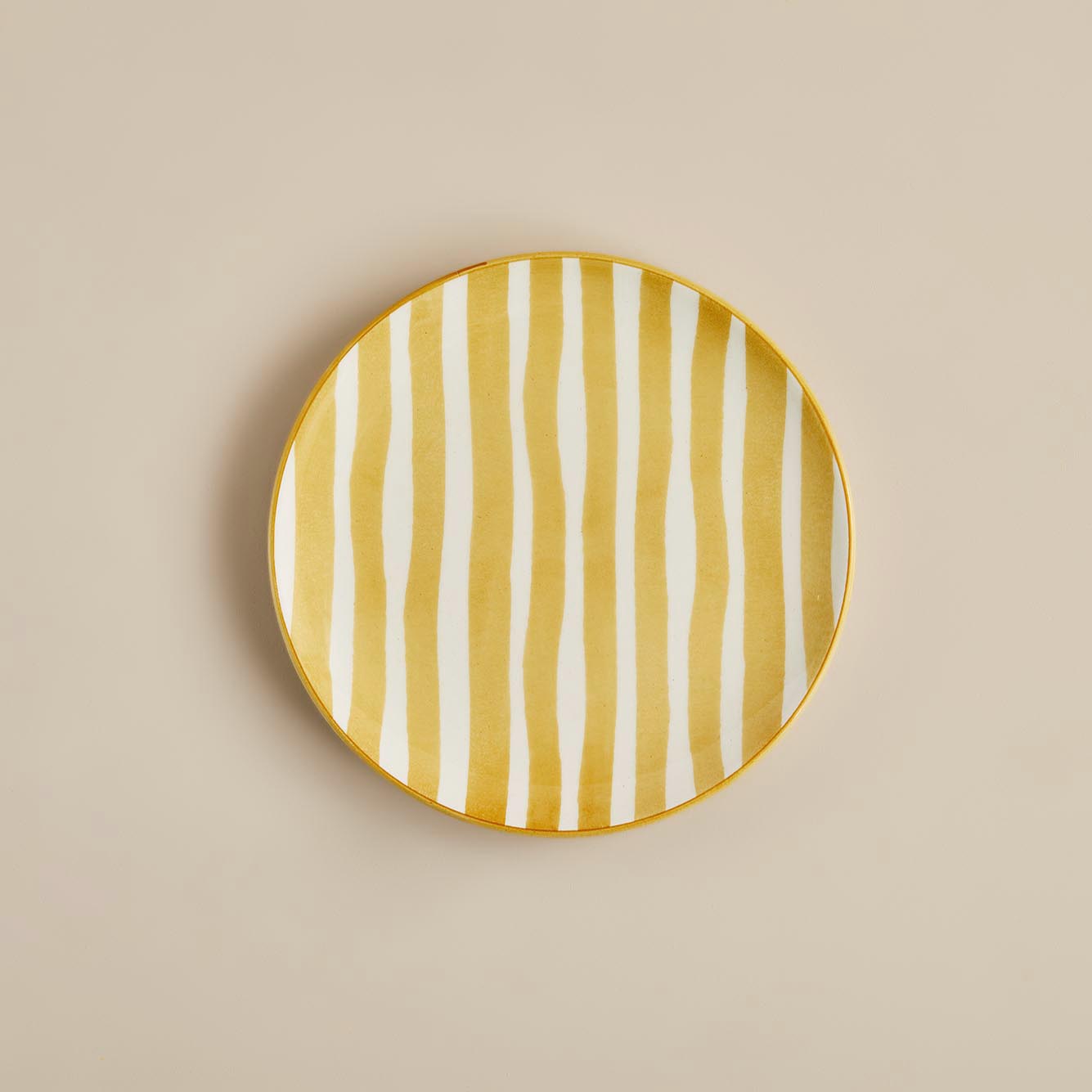 Natura Seramik Pasta Tabağı 6'lı Sarı (20 cm)