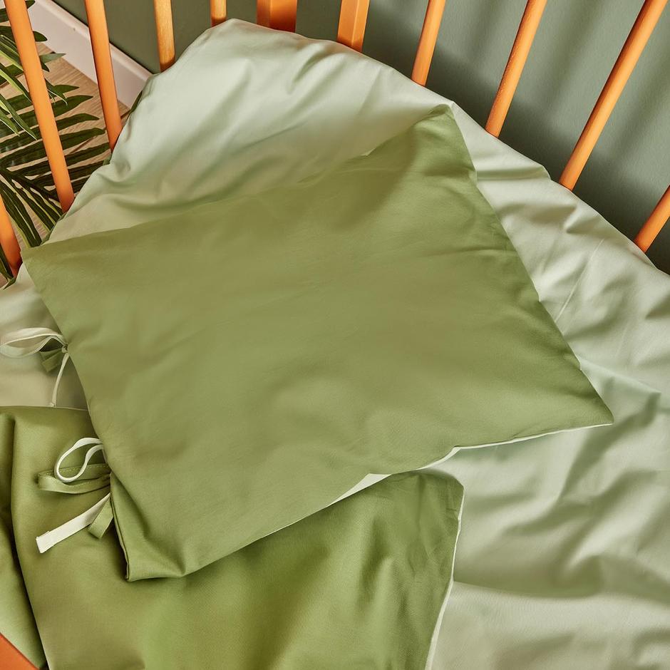  %100 Pamuk Petite Bebek Nevresim Takımı Yeşil (100x150 cm)