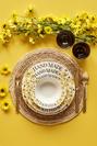  Isadora Stoneware Yemek Tabağı Sarı (22 cm)