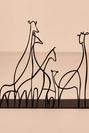  Metal Masa Üstü Biblo Giraffa Siyah (18x20 cm)