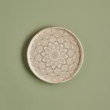 Mandala Porselen Pasta Tabağı Bej (19 cm)