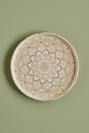  Mandala Porselen Pasta Tabağı 6'lı Bej (19 cm)