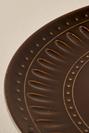  Olivia Seramik Servis Tabağı 6'lı Kahverengi (27 cm)