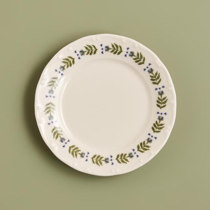 Alessa Porselen Pasta Tabağı Mavi-Yeşil (20 cm)