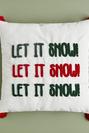  Let It Snow Kırlent Beyaz (43x43 cm)