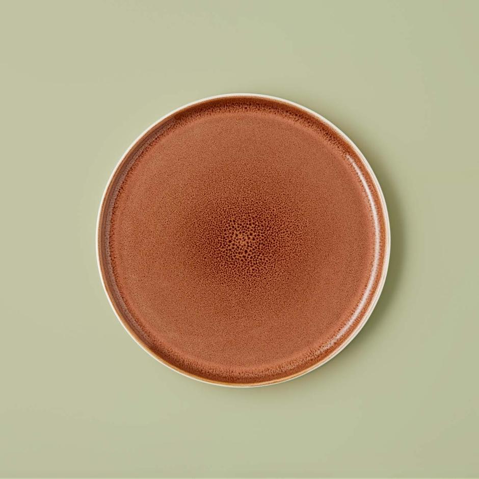  Glaze Stoneware Pasta Tabağı Kiremit (21 cm)