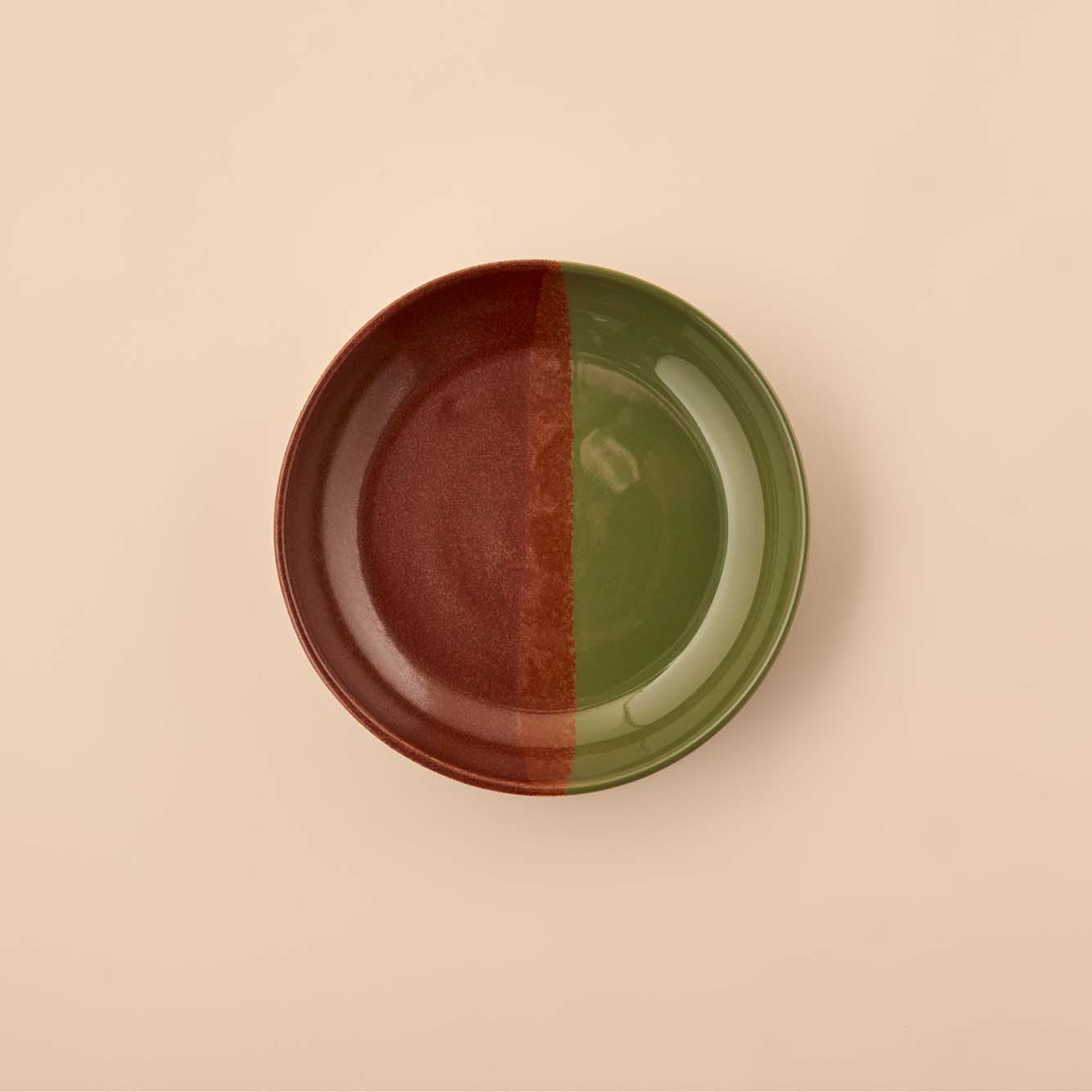 Asgard Stoneware Tabak Kahverengi-Yeşil (20 cm)